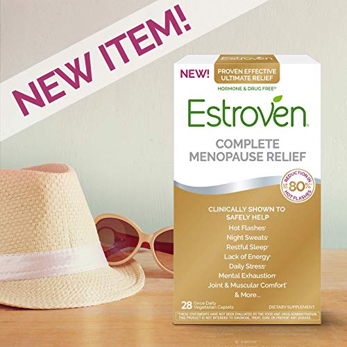 Product Cover Estroven Complete Menopause Relief | All-in-One Menopause Relief* | Safe and Effective | Reduce Multiple Menopause Symptoms*1 | Reduces Hot Flashes and Night Sweats* | One Per Day | 28 Count