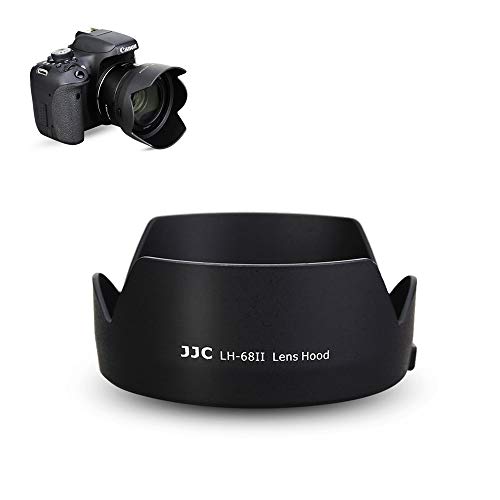 Product Cover 50mm Reversible Lens Hood Shade Fit for Canon EF 50mm f/1.8 STM Lens Replaces Canon ES-68 Hood Tulip Flower Design -Black