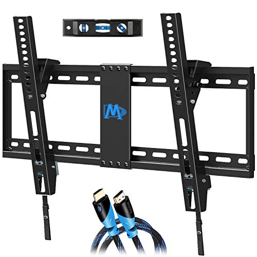 Product Cover Mounting Dream Tilting TV Wall Mount for Most 37-70 Inches Flat Screen TVs, TV Mount - Wall Mount TV Bracket up to VESA 600x400mm and 132 lbs - Easy to Install on 16