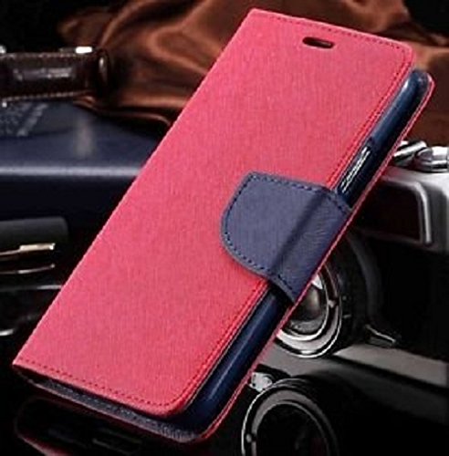 Product Cover Thinkzy Artificial Leather Flip Cover Case for Samsung Galaxy M20 (Pink, Blue)