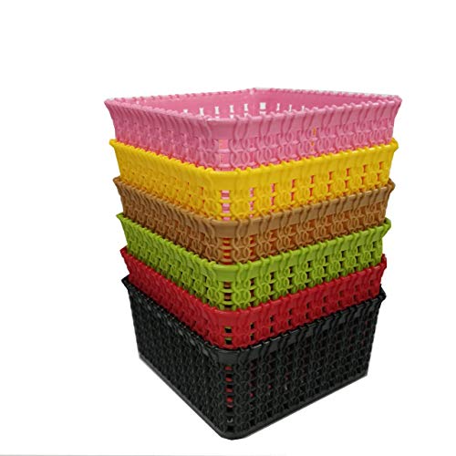 Product Cover CSM Pack of 6 Multi Storage Basket Set for Drawers, Kitchen, Shelfs