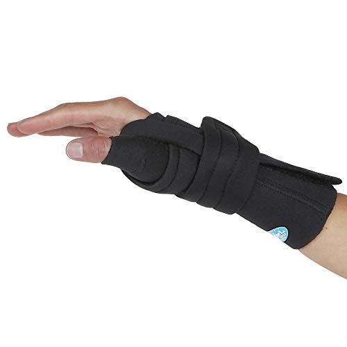 Product Cover Comfort Cool Wrist Thumb CMC Restriction Brace. Available in All Sizes. Lightweight Support with Compression. Indications - Tendinitis, Arthritis, De Quervains, Thumb and Wrist Pain. Left Large.