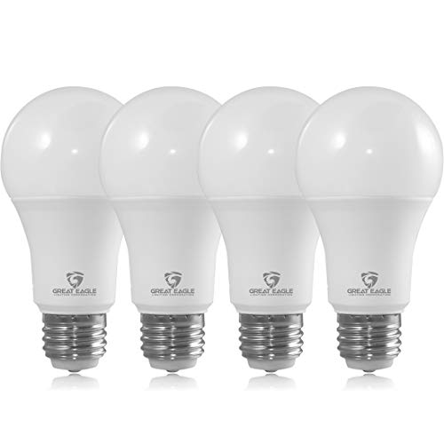 Product Cover Great Eagle 40/60/100W Equivalent 3-Way A19 LED Light Bulb 3000K Soft White Color (4-Pack)