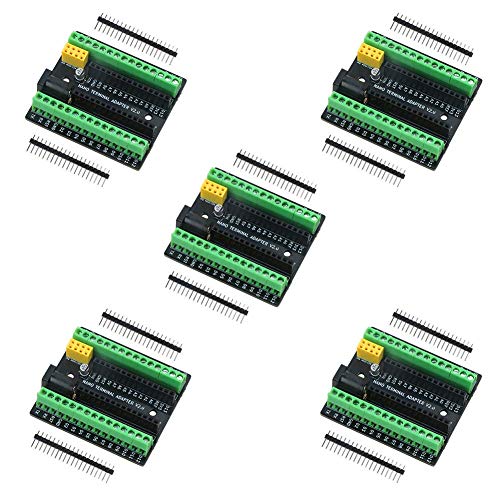 Product Cover Emakefun Nano Terminal Expansion Adapter Board for Arduino Nano V3.0 AVR ATMEGA328P with NRF2401+ Expansion Interface, DC Power Supply Interface (5PCS)