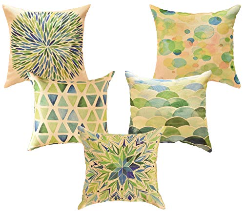 Product Cover Kridhay Natura Life Velvet Decorative Throw Pillow/Cushion Covers (Multicolour, 16 x 16 inch) - Set of 5