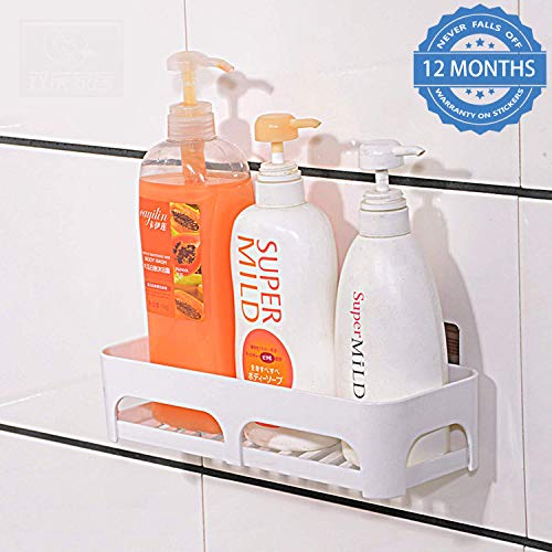 Product Cover HOKIPO Magic Sticker Series Plastic Self Adhesive Kitchen Bathroom Shelf (White)