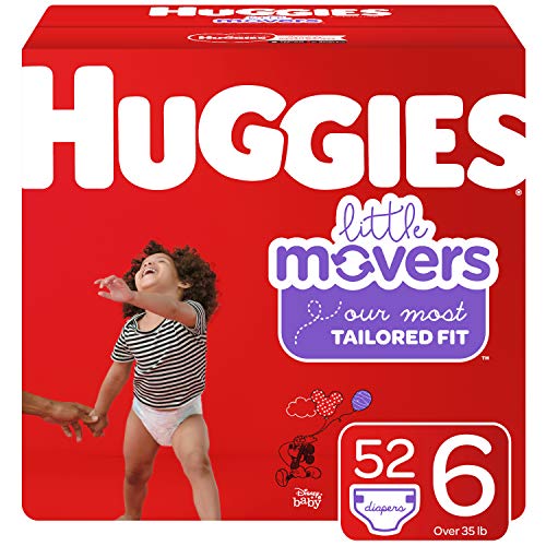 Product Cover Huggies Little Movers Baby Diapers, Size 6, 52 Ct