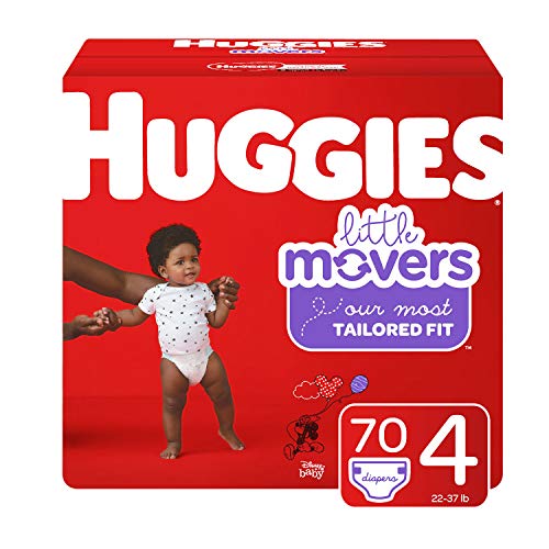 Product Cover Huggies Little Movers Baby Diapers, Size 4, 70 Ct