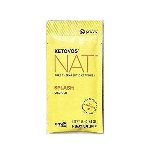 Product Cover Pruvit Keto//OS NAT CHARGED, BHB Salts Ketogenic Supplement - Beta Hydroxybutyrates Exogenous Ketones for Fat Loss, Workout Energy Boost Through Fast Ketosis. 20 Sachets (Splash)