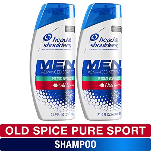 Product Cover Head and Shoulders Shampoo, Anti Dandruff Treatment and Scalp Care, Old Spice Pure Sport, 21.9 Fl Oz, Twin Pack