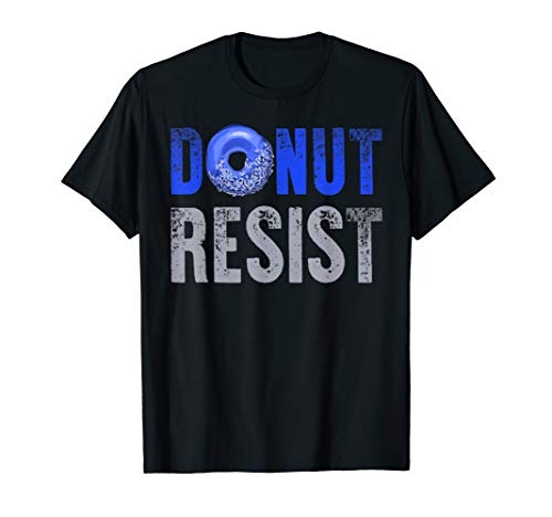 Product Cover Police Officer Shirt Thin Blue Line Donut Resist Joke Gift T-Shirt