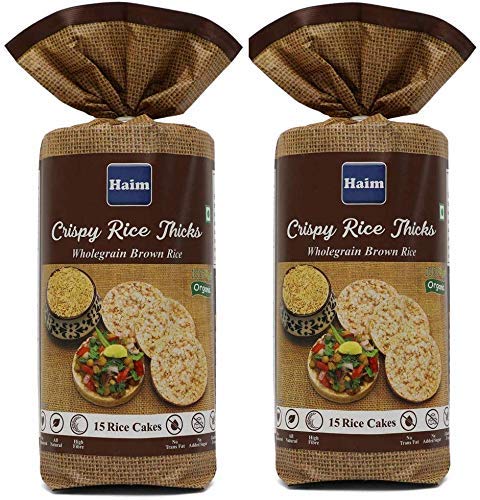 Product Cover HAIM Organic Wholegrain Brown Rice Cakes-Unsalted Pack of 2
