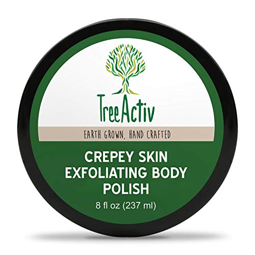 Product Cover TreeActiv Crepey Skin Exfoliating Body Polish 8 fl oz, Buffs Off Dead Skin Cells & Other Impurities, Restores Firm & Glowing Skin, Scrubs For Women & Men, Made in USA, Vegan