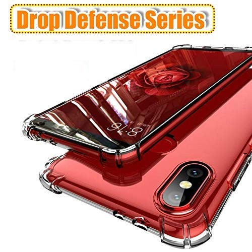 Product Cover Lokezeep Samsung Galaxy M20 Case Back Cover [Drop Defense Series] Full Body Protective Soft Phone Mobile Cover with Screen Camera Protection Bumper Corner for Samsung M20 (2019) (Transparent)