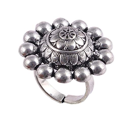 Product Cover Saissa Oxidised Big Ring for Girls and Women