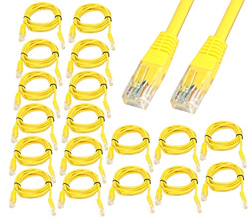 Product Cover SEPAL 18 Pack Ethernet LAN Cable RJ45 Cat-5e Internet Network Patch Cable 1.5 Meter