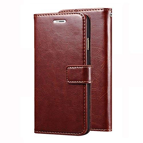 Product Cover MOBICLONICS® Leather Dairy Flip Cover for Samsung Galaxy M20 (Brown)