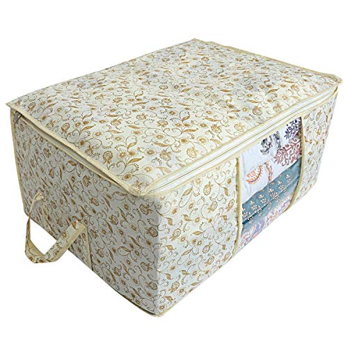 Product Cover Kuber Industries Non Woven Exclusive Underbed Storage Organiser, Brown