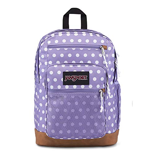 Product Cover JanSport Huntington Backpack - Lightweight Laptop Bag | Purple Dawn Polka Dot