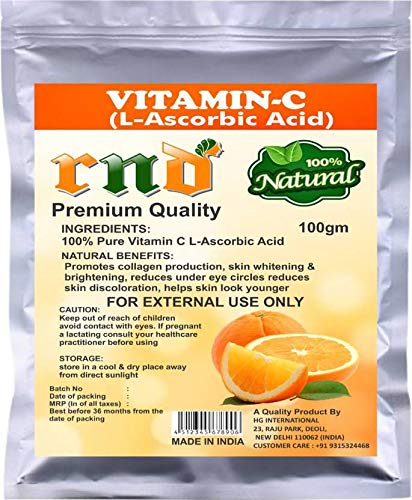 Product Cover RND L-Ascorbic Acid Powder Vitamin C For Use in Serums and Cosmetic Formulations, 100gm