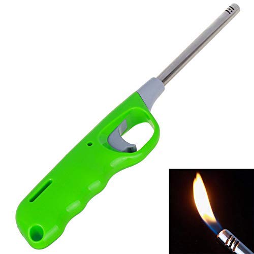 Product Cover HARISWARUP ENTERPRISE HS-STORE's Refillable and Adjustable Flame Multi Function Plastic and Carbon Steel Kitchen BBQ Gas Lighter