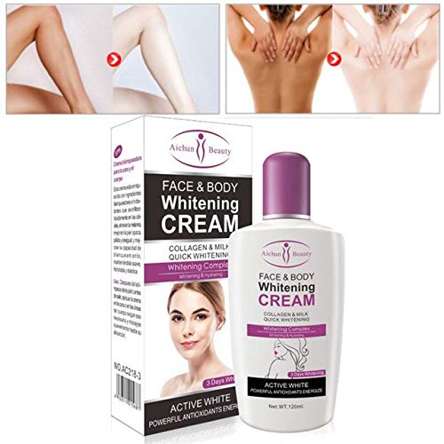 Product Cover Shoppy Shop Aichun Body Cream For Dark Skin Bleaching Brightening Body Lotion Whitening Cream 120ml Private Parts Formula facial care tool