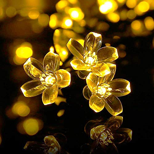Product Cover Techno E-Tail Blossom Flower Fairy String Lights, 20 LED Christmas Lights for Diwali Home Decoration (Warm White)