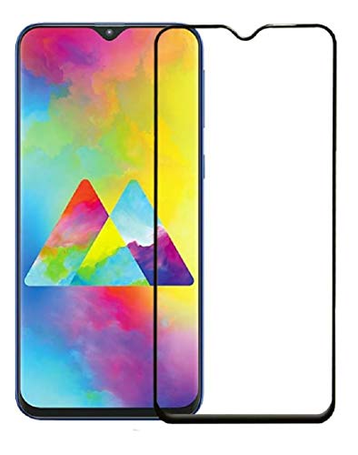 Product Cover First MART Tempered Glass Samsung Galaxy M20 - Screen Protector Guard Precisely-Engineered 6D Full Glue Tempered Glass Edge-to-Edge Gorilla Glass for Samsung M10 with Installation Kit