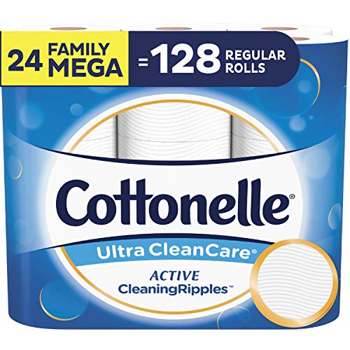 Product Cover Cottonelle Ultra CleanCare Toilet Paper, 24 Family Mega Rolls