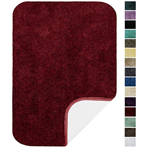 Product Cover Maples Rugs ColorSoft Non Slip Washable & Quick Dry Soft Bathroom Rugs [Made in USA], 23.5