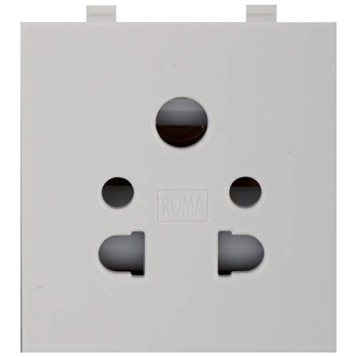 Product Cover Anchor by Panasonic Polycarbonate Roma Multi Socket (White)