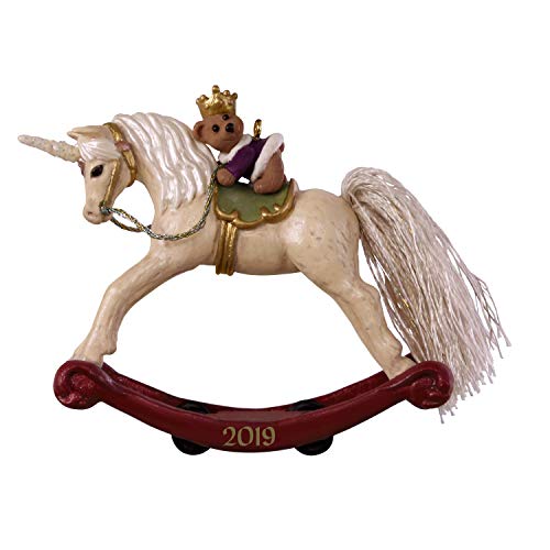 Product Cover Hallmark Keepsake Ornament 2019 Year Dated A Pony for Christmas Unicorn Rocking Horse