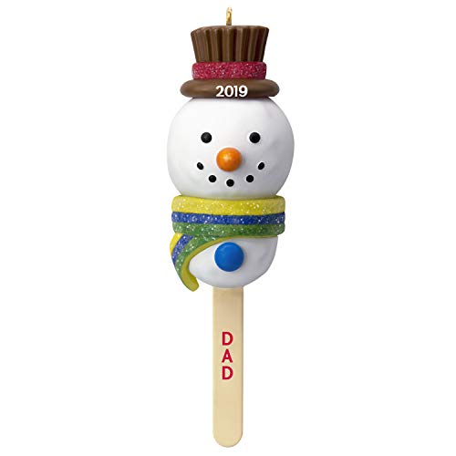 Product Cover Hallmark Keepsake Christmas Ornament 2019 Year Dated Dad Cake Pop Snowman
