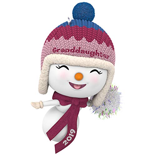 Product Cover Hallmark Keepsake Christmas Ornament 2019 Year Dated, Granddaughter Snowman