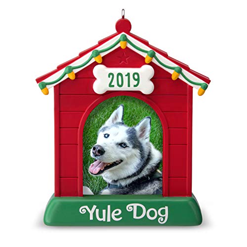 Product Cover Hallmark Keepsake Christmas Ornament 2019 Year Dated Yule Dog House Photo Frame