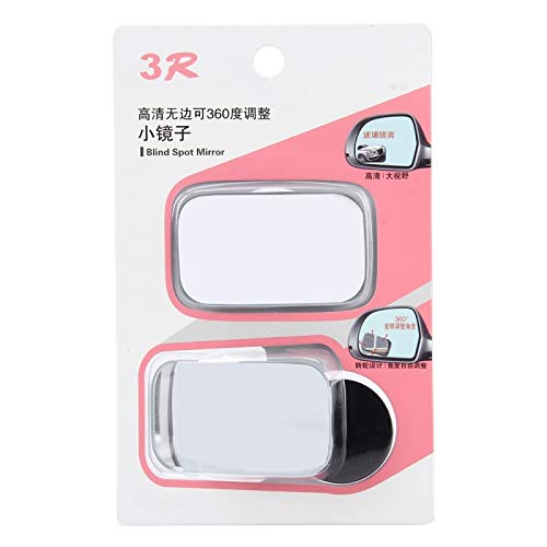 Product Cover Automaze 3R 360 Degree Car Wide Angle Rectangle Convex Blind Spot Mirror(2 Pc, Rectangle 3R-054)