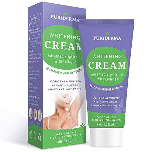 Product Cover Puriderma All-Body Whitening Cream, Advanced Brightening With Collagen, Whitens and Lightens Discolored and Damaged Skin - for Underarm, Legs, Knees, Bikini Line
