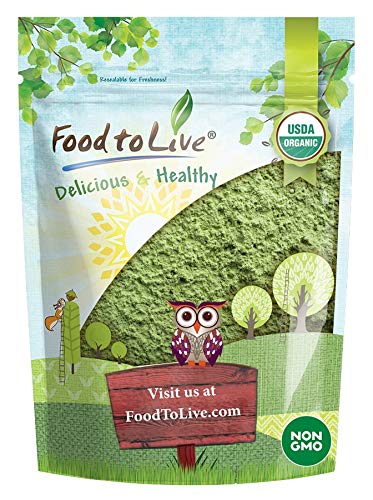 Product Cover Organic Wheatgrass Powder, 1 Pound - Non-GMO, Whole-Leaf, Raw, Non-Irradiated, Pure, Vegan Superfood, Bulk, Great for Juice, Rich in Fiber, Chlorophyll, Fatty Acids and Minerals