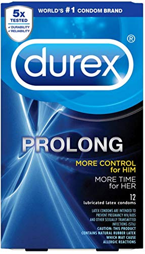 Product Cover Durex Prolong Condom 12 ea (Pack of 3)