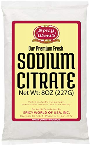 Product Cover Sodium Citrate Powder 8 Ounce - Food Grade, Non-GMO - Emulsifier for Cheese, Spherification, and Molecular Gastronomy Cooking