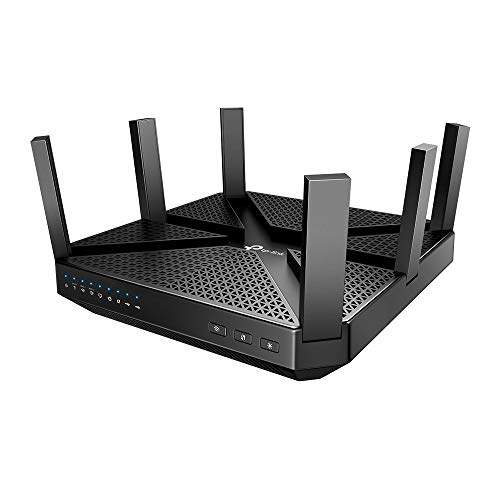 Product Cover TP-Link AC4000 Smart WiFi Router - Tri Band Router , MU-MIMO, VPN Server, Advanced Security by Homecare,  1.8GHz CPU,  Gigabit, Beamforming, Link Aggregation, Rangeboost, Works with Alexa(Archer A20)