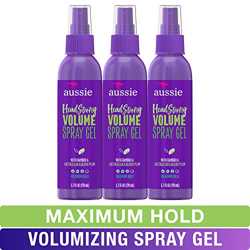 Product Cover Aussie Spray Gel, with Bamboo & Kakadu Plum, Headstrong Volume, 5.7 fl oz, Triple Pack