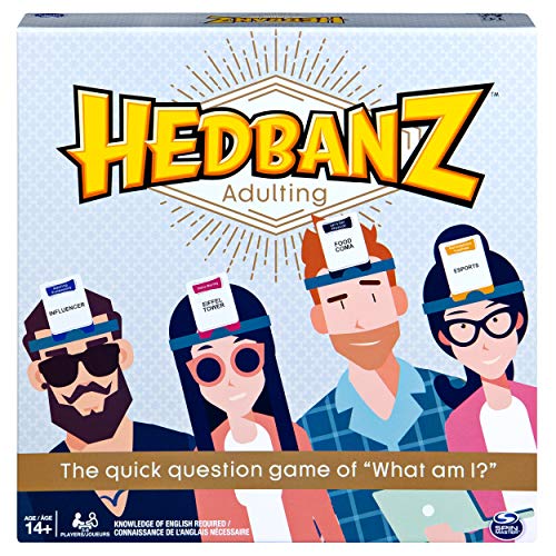 Product Cover Hedbanz Adulting, Hilarious Party Game of Guessing and Charades for Millennials
