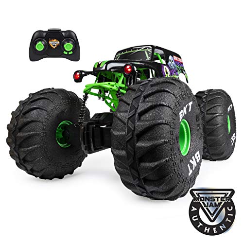 Product Cover Monster Jam, Official Mega Grave Digger All-Terrain Remote Control Monster Truck with Lights, 1: 6 Scale