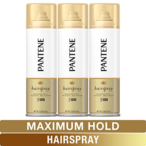Product Cover Pantene, Hairspray, Maximum Hold, Pro-V Level 5, Texture and Finish, 11 fl oz, Triple Pack