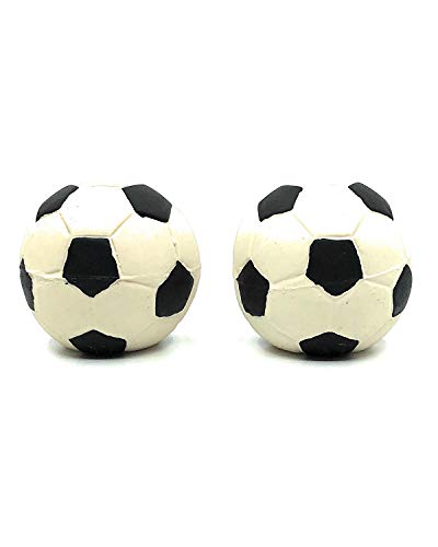 Product Cover Extra Small Rubber/Latex Dog Balls 2 Inches for Puppy Small Dogs Not Made in China Complies with Same Safety Standards as Kids' Toys Set of Two Soft Indoor Play