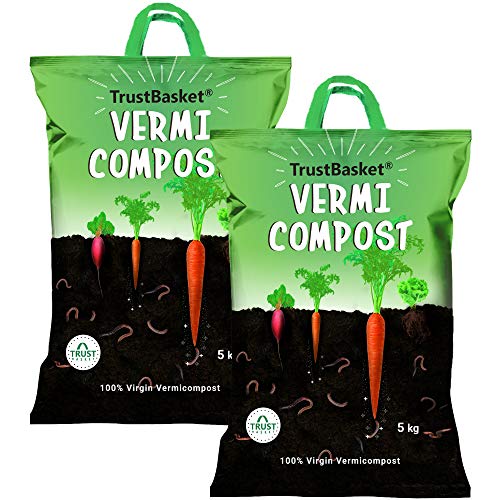 Product Cover TrustBasket Organic Vermicompost Fertilizer Manure for Plants - 10 KG