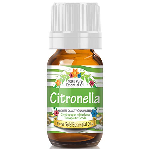 Product Cover Pure Gold Citronella Essential Oil, 100% Natural & Undiluted, 10ml