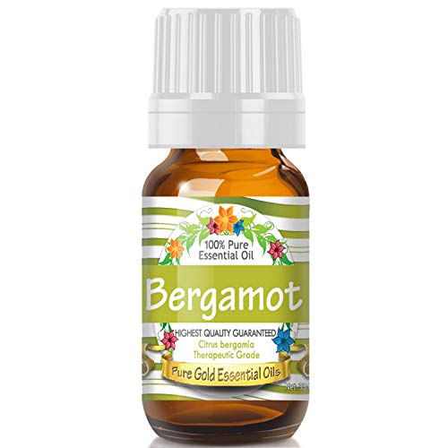 Product Cover Pure Gold Bergamot Essential Oil, 100% Natural & Undiluted, 10ml