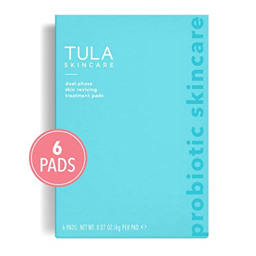 Product Cover TULA Probiotic Skin Care Instant Facial Dual-Phase Skin Reviving Treatment Pads (6 pads) | Lactic Acid Pads to Exfoliate and Brighten Skin, Instant Facial